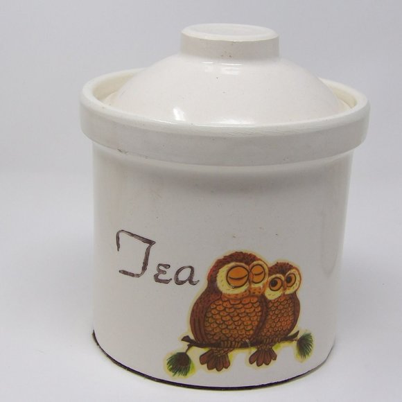 Vintage Owl Canister Set 3 Piece - Picture 8 of 10